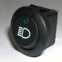 Illuminated Round Dashboard Rocker Switch Blue LED  EX732HL
