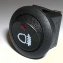 Illuminated Round Rear Fog Rocker Switch Red LED  EX734RFOG
