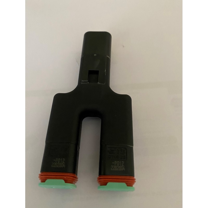 Grey Deutsch DT Series 2 Way Y Splitter Connector 11DTY02W Grey Deutsch DT Series 2 Way Y Splitter Connector 11DTY02W