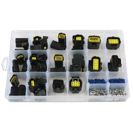 Assorted AMP Econoseal J Series Connectors 37417 Econoseal Waterproof Connectors image