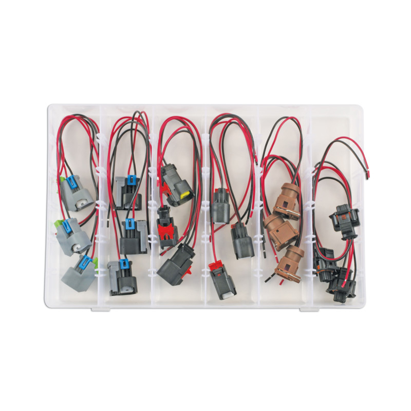 Assorted Bosch Injector Connectors Kit 18pc 37550 Injector Connector image
