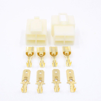 4 Way 6.3mm Housing Connector Kit PK10