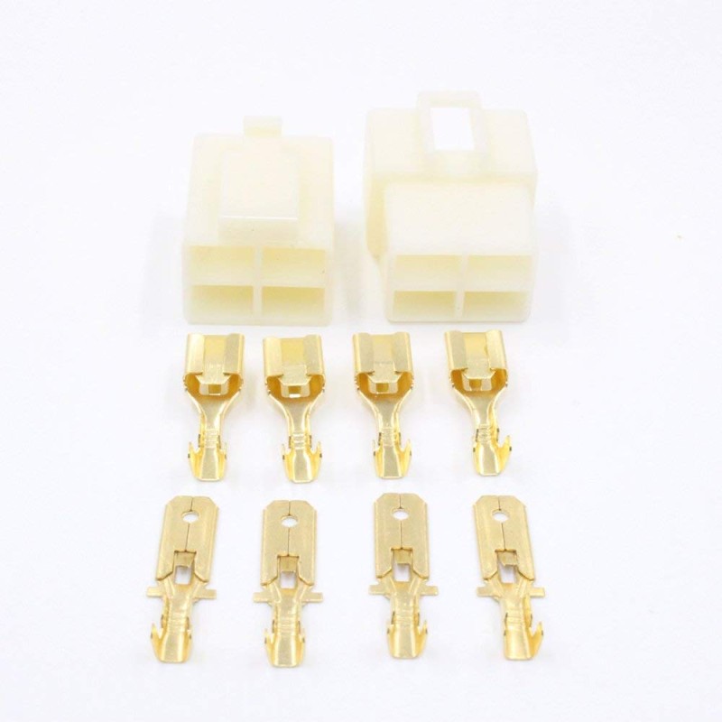 4 Way 6.3mm Housing Connector Kit PK10