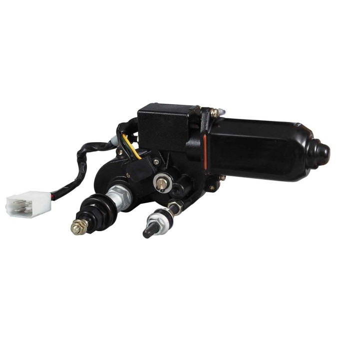 12V Unswitched Slim Line Twin Shaft Motor 086590 Windscreen Washer Equipment, Windscreen Wiper Motors image
