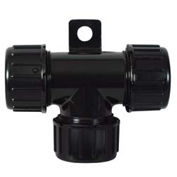 Polycarbonate T Fitting With Cap Nuts 033057