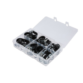 Assorted Rubber Lined P Clips 31435
