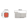 6 Way Female Deutsch DT Series Connector 6DP Terminals and Connectors, Deutsch Connectors image