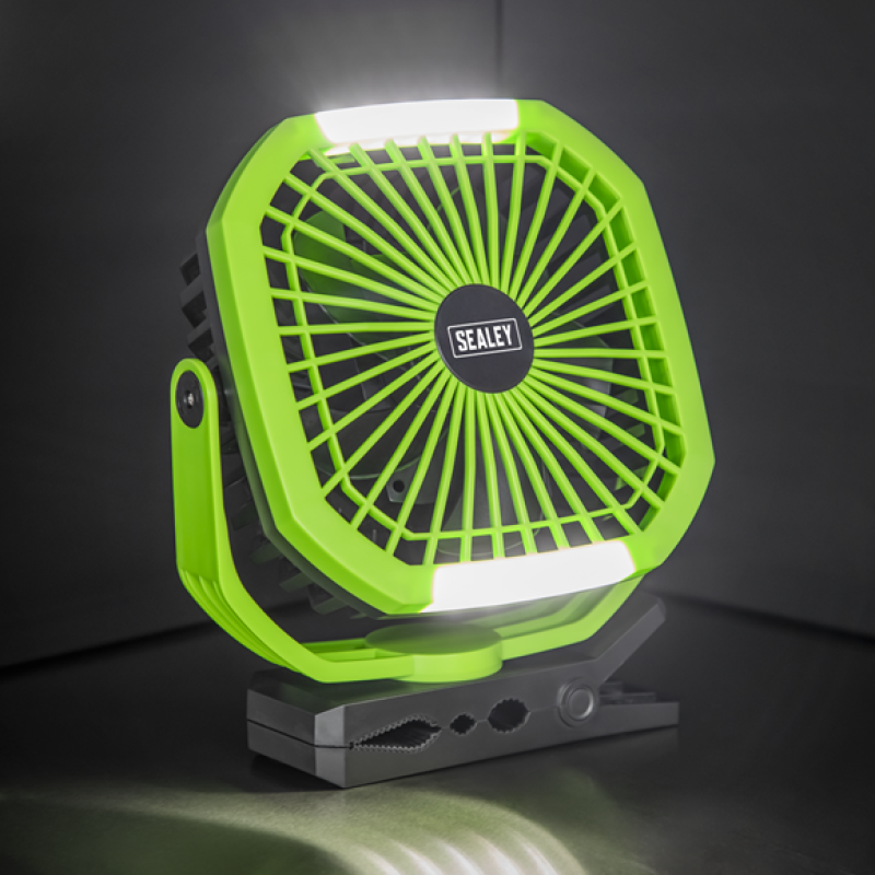 4 Speed Portable Clip Fan with Worklight SCF8WL 4 Speed Portable Clip Fan with Worklight SCF8WL