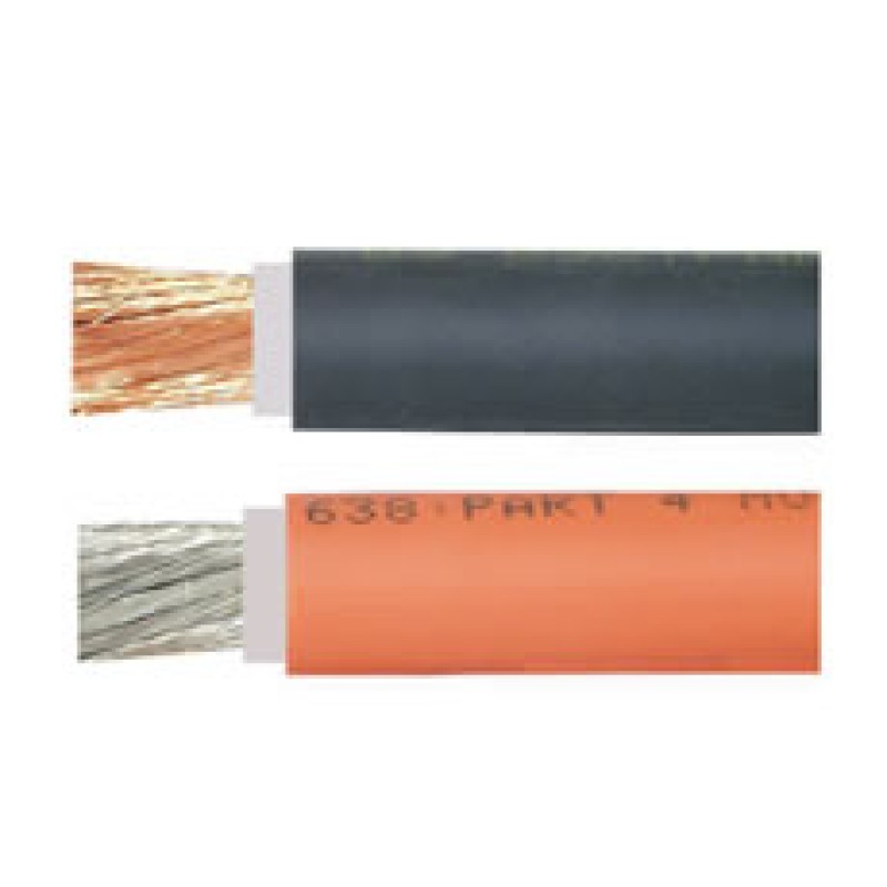 Orange 290 Amp Copper Core Welding Type Flexible Battery Cable 098405 Orange 290 Amp Copper Core Welding Type Flexible Battery Cable 098405